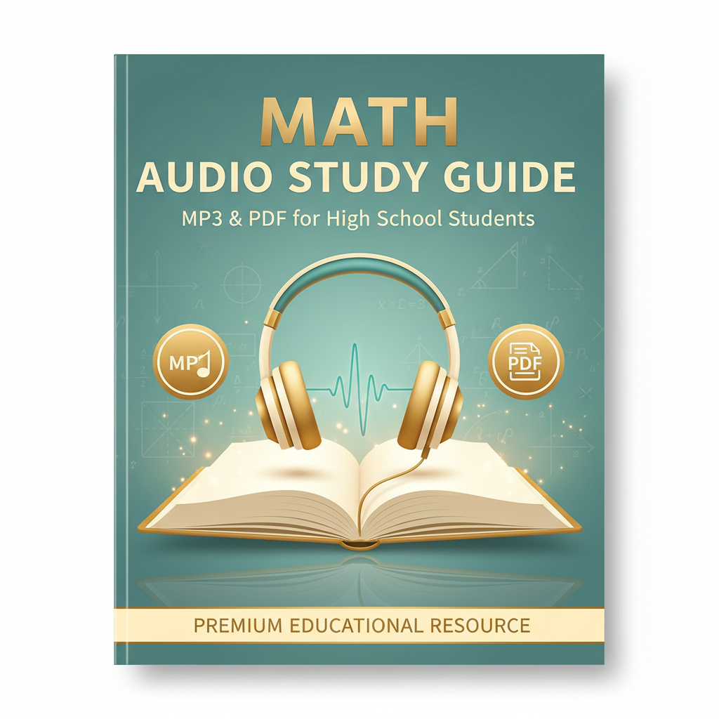 Math Audio Study Guide – MP3 & PDF for High School Students cover