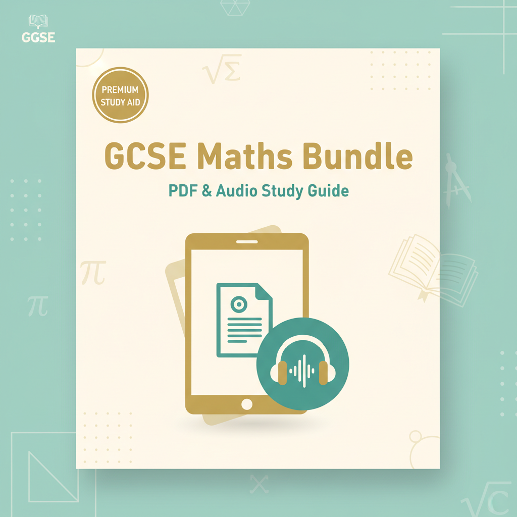 GCSE Maths Bundle – PDF & Audio Study Guide | Pass with Confidence