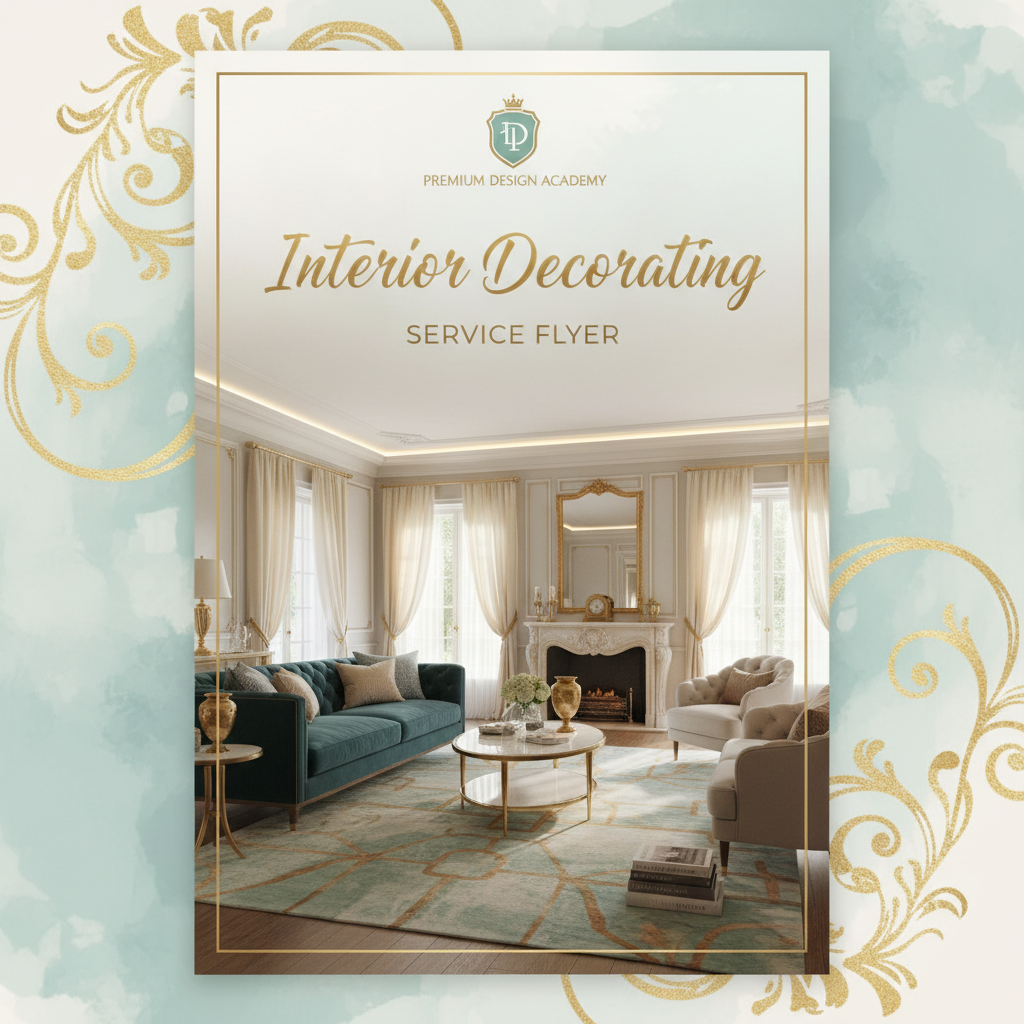Interior Decorating Service Flyer Cover