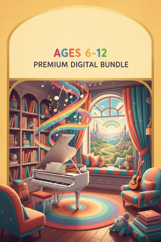 Interior Decorating Coloring eBook + Happy Songs Bundle Cover