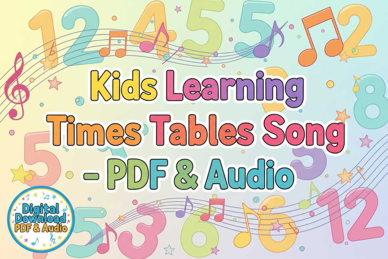Kids Learning Times Tables Song Cover