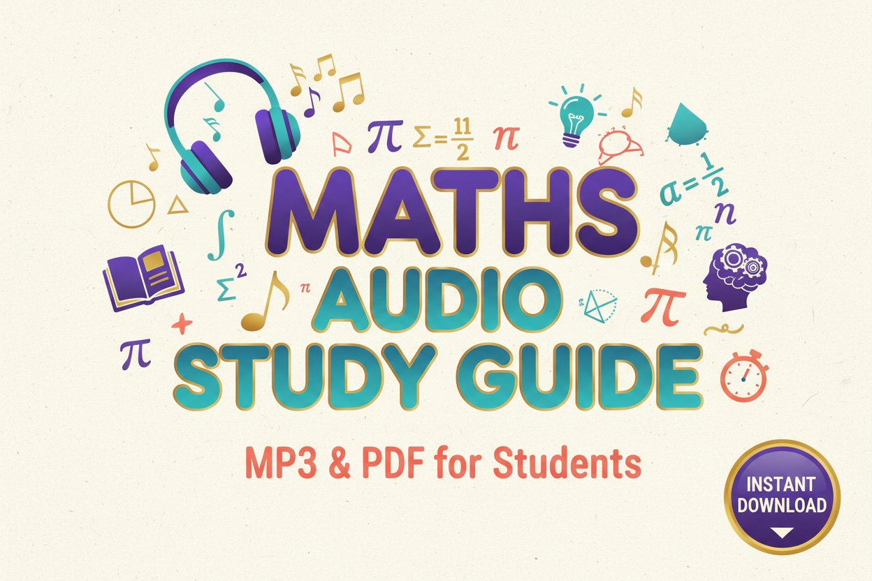 Maths Audio Study Guide Cover